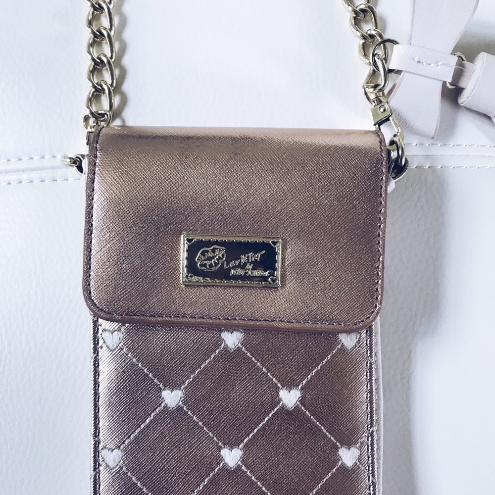 Rose Gold Betsey Johnson purse